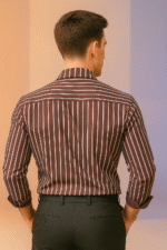 Shahi Lakeer Striped Shirt – Classic Back Design by Young Forest