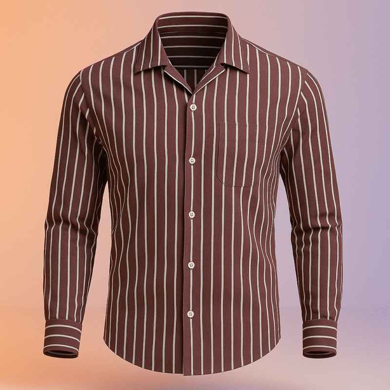Shahi Lakeer – Premium Cotton Striped Shirt by Young Forest
